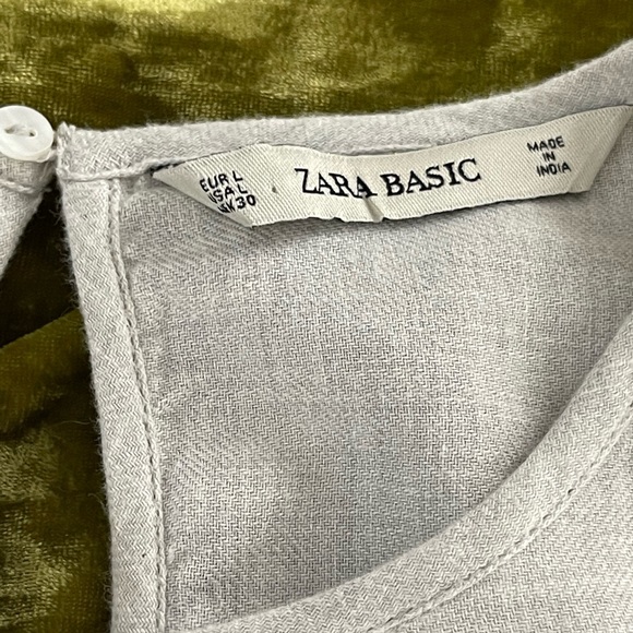 ❌SOLD❌ZARA Boho Embroidered Puff Sleeve Top - Picture 5 of 5